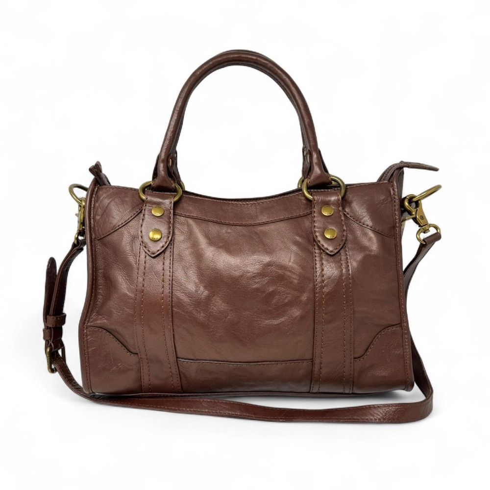 Frye Brown Melissa Leather Satchel